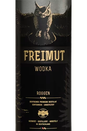 Freimut Vodka Etikett - Altes Design