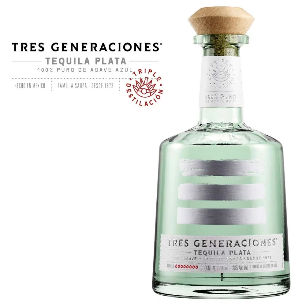 Tres Generaciones Tequila Plata - 38% Vol. / 0,7 Liter