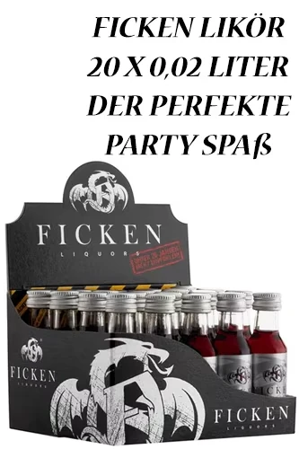 Ficken Likör Miniaturen 20 x 0,02 Liter