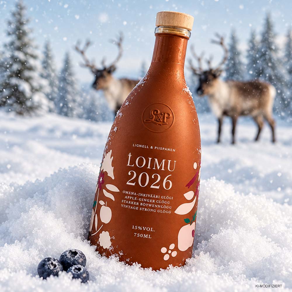 Glögi, Apfel-Ingwer-Glühwein, Getränkeflasche, 750 ml, 15 % Alkohol