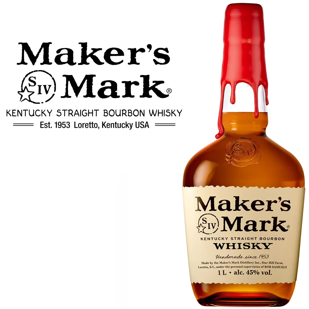 Maker's Mark Handmade Bourbon 45% - 1 Liter