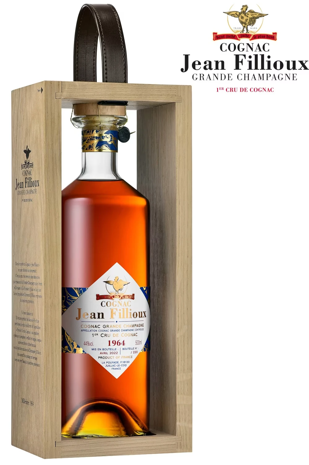 Jean Fillioux Millesime 1964 Cognac