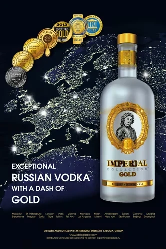 Zarskaja Imperial Gold 0,7 Liter Vodka