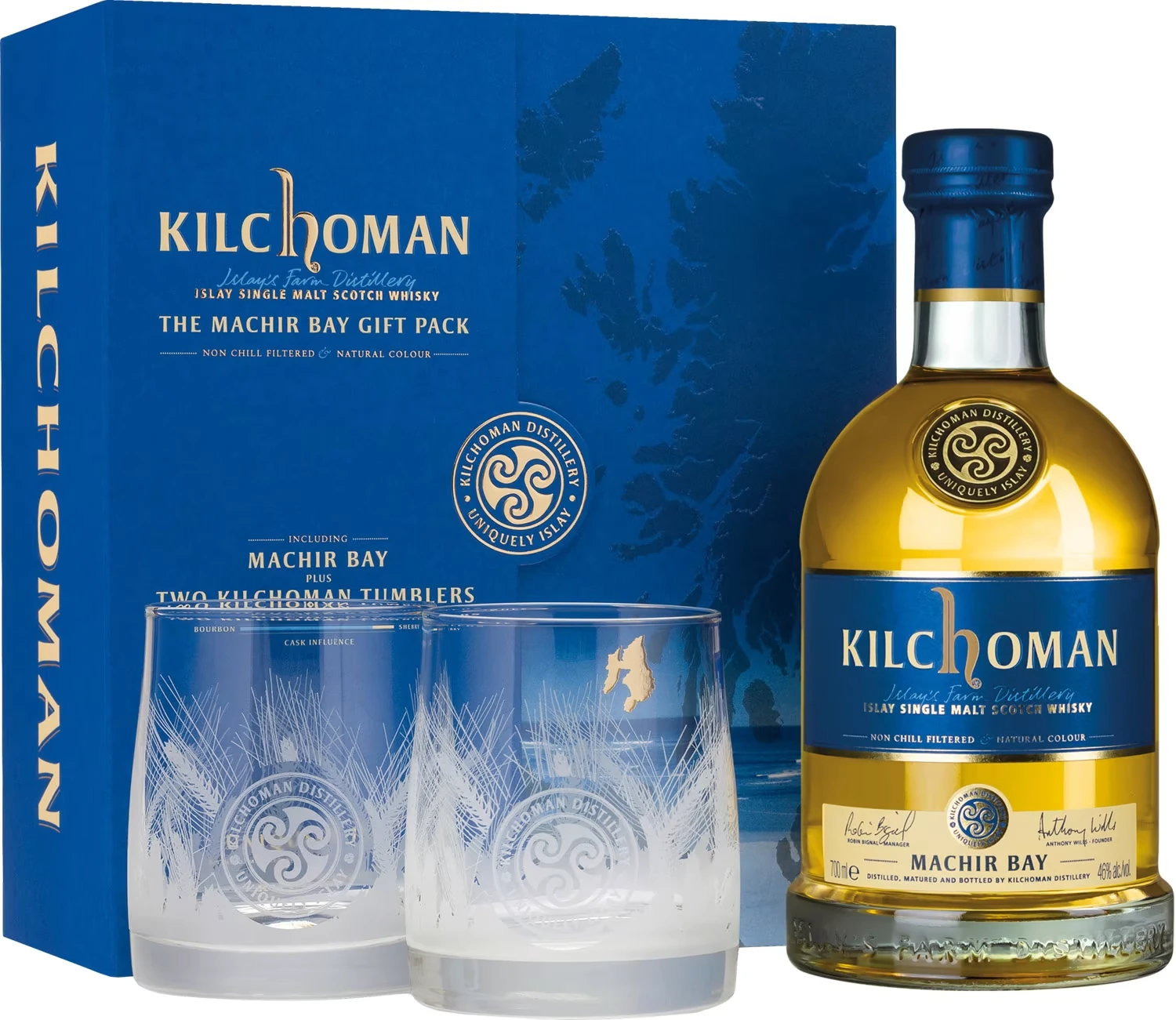 Kilchoman Machir Bay & 2 Tumbler