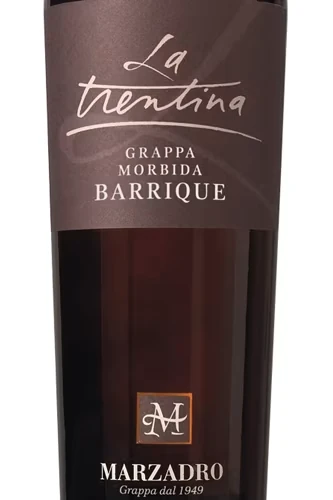 Marzadro La Trentina Morbida Barrique Grappa Etikett