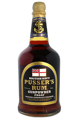 Pussers Black Label Rum Gundpowder