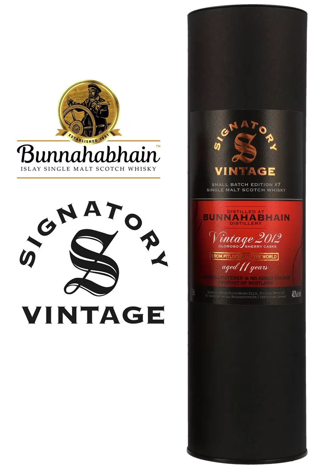 Bunnahabhain 2012 - Signatory 11 Jahre - Tube