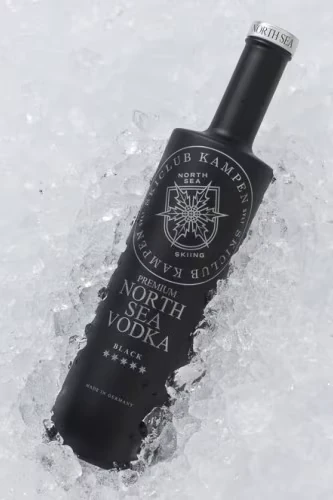 North Sea Vodka auf Eis