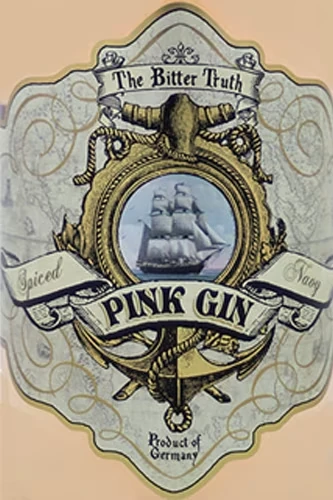 The Bitter Truth Pink Gin Etikett