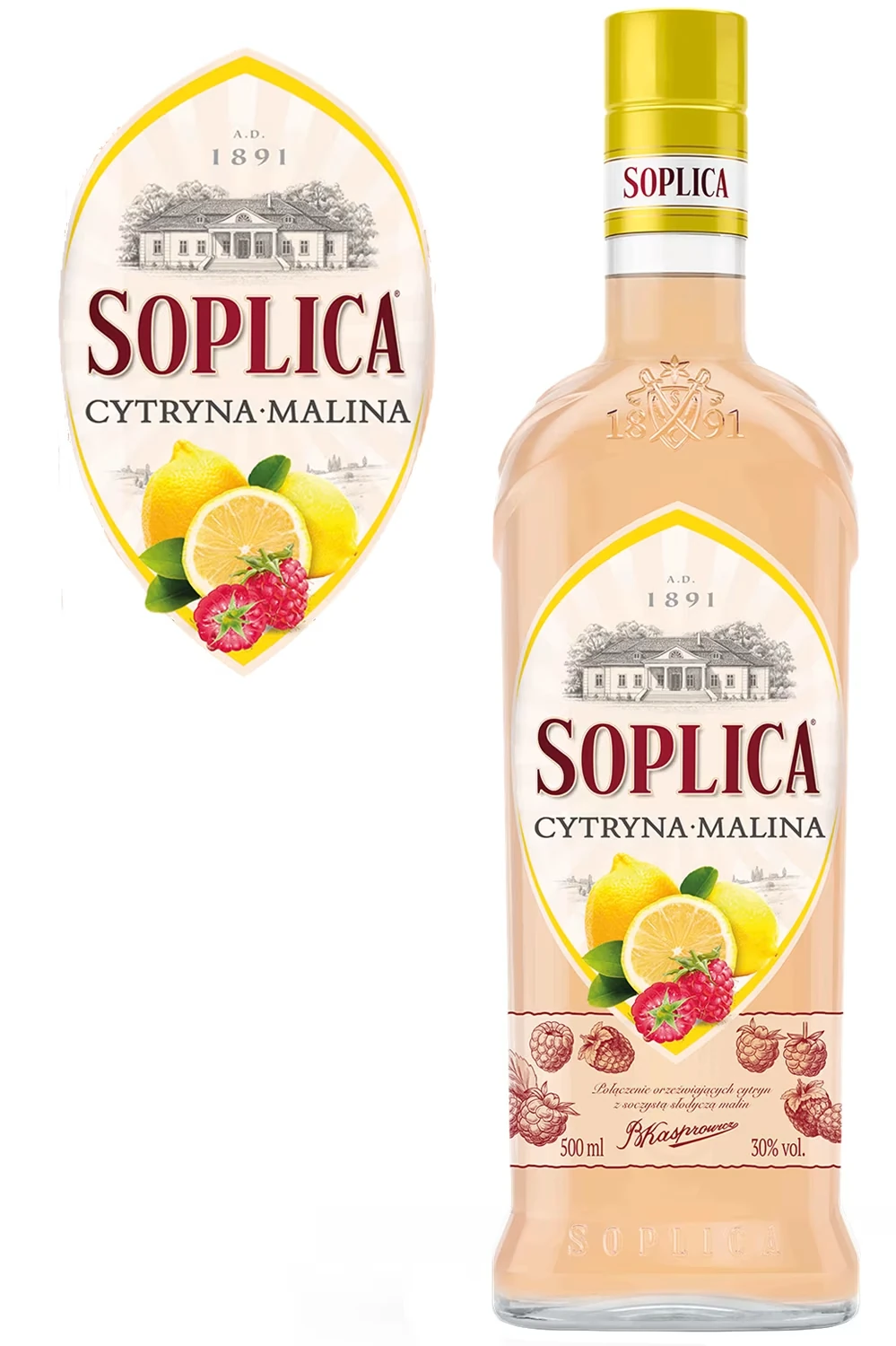 Soplica Zitrone & Himbeere Likör