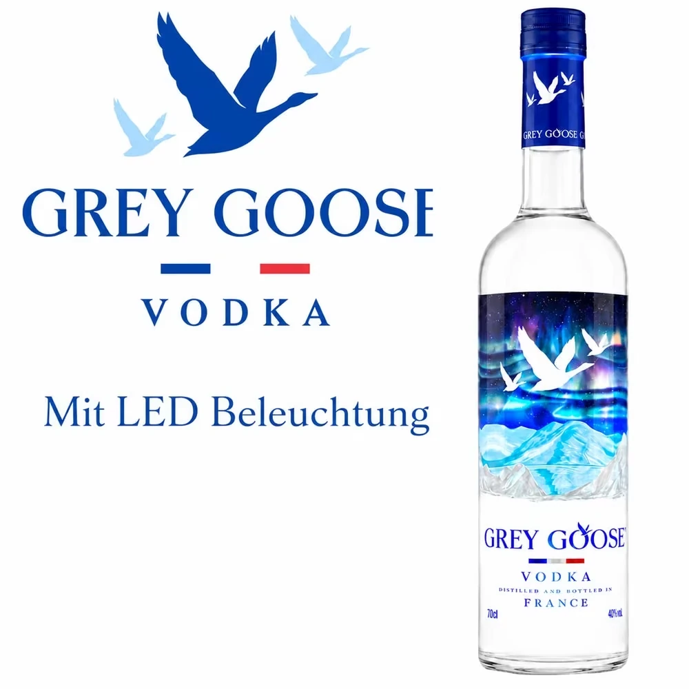 Grey Goose - Northern Lights Vodka - 0,7 Liter & LED