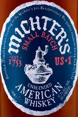 Michters US 1 American Whiskey - Etikett