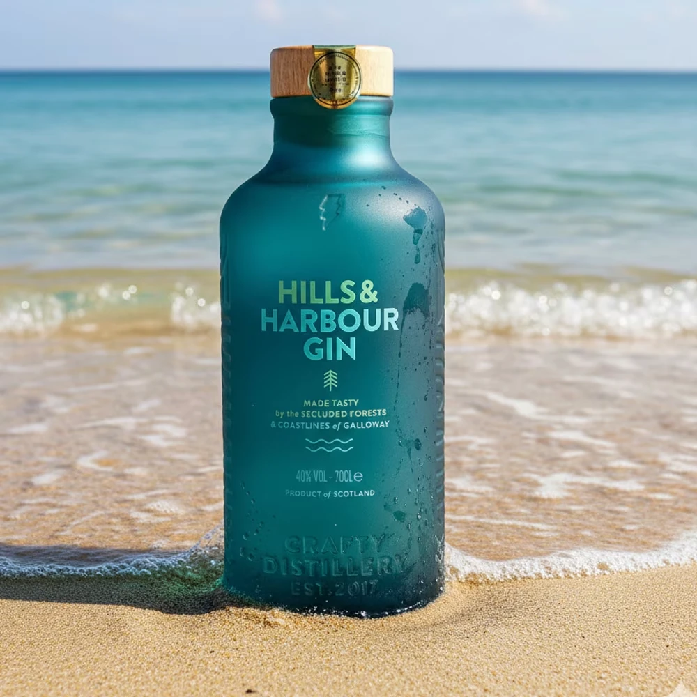 Hills & Harbour Gin am Meer