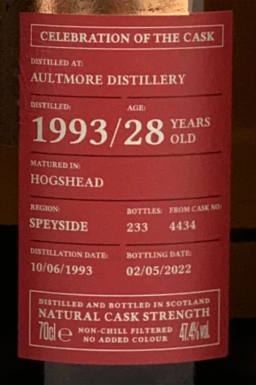 Aultmore 1993 - Carn Mor 28 Jahre Whisky