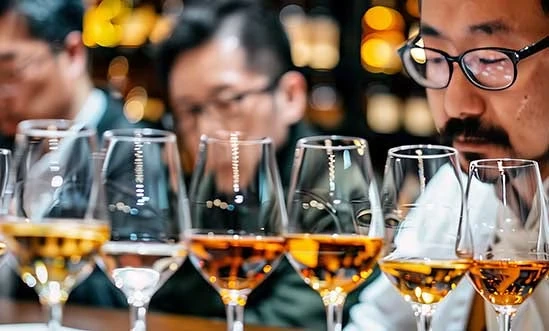 Japanischer Whiskey Japanischer Whiskey bei einer Verkostung