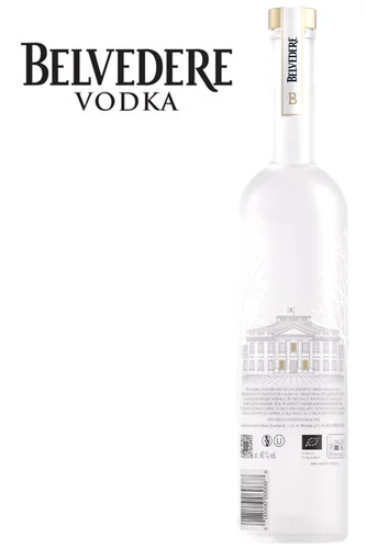 Belvedere 0,7 Liter Vodka - Rückseite