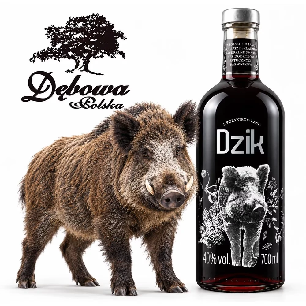 Debowa Black Dzik / Wildschwein Vodka