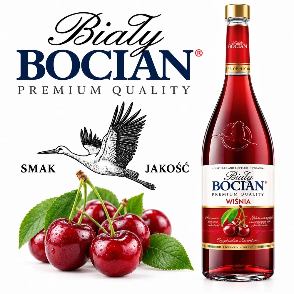 Bialy Bocian Wisnia - Kirsche - 28% Vol.