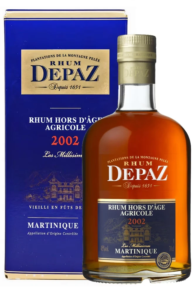 DEPAZ  Hors d'Age Millesimes 2002 Rhum