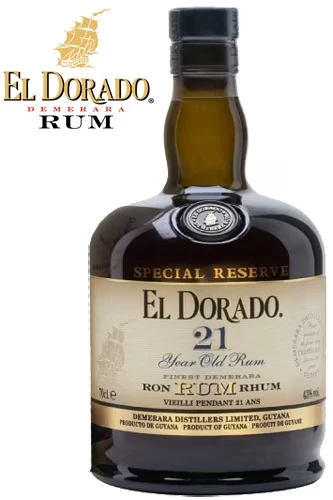 El Dorado 21 Jahre Rum Flasche