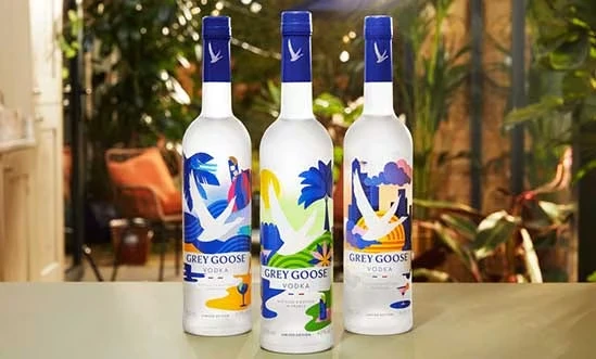 Grey Goose Vodka Sortiment Absinth mit Kräutern