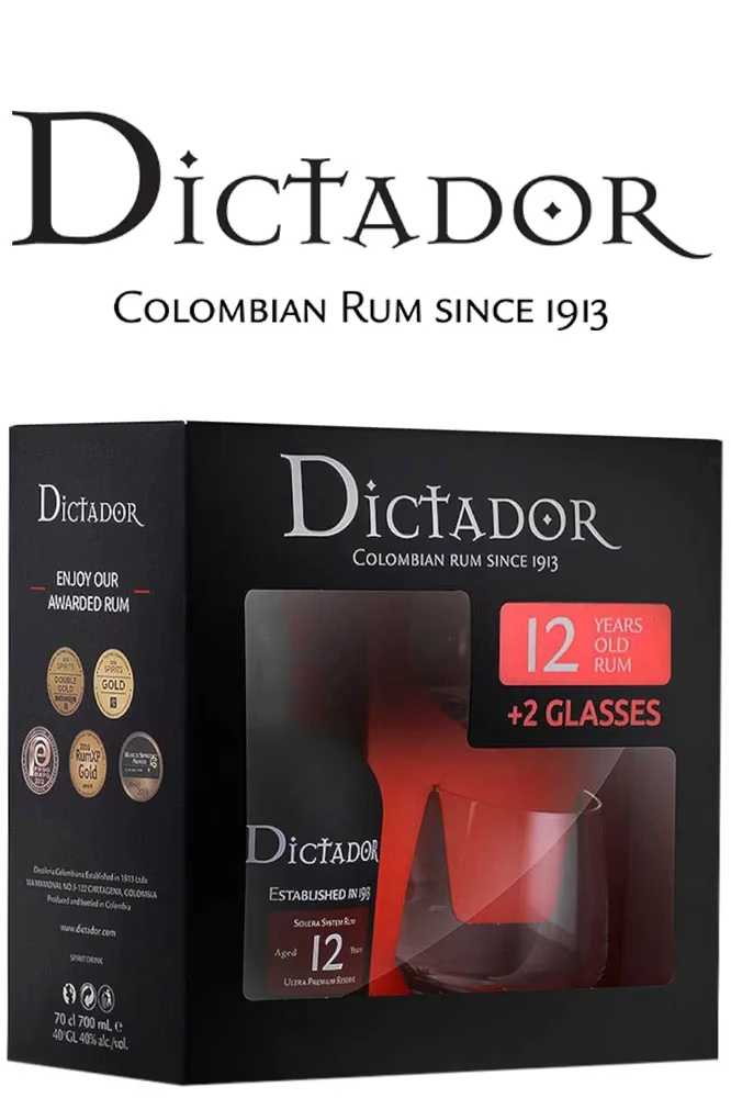 Dictador 12 Jahre Rum Geschenkset
