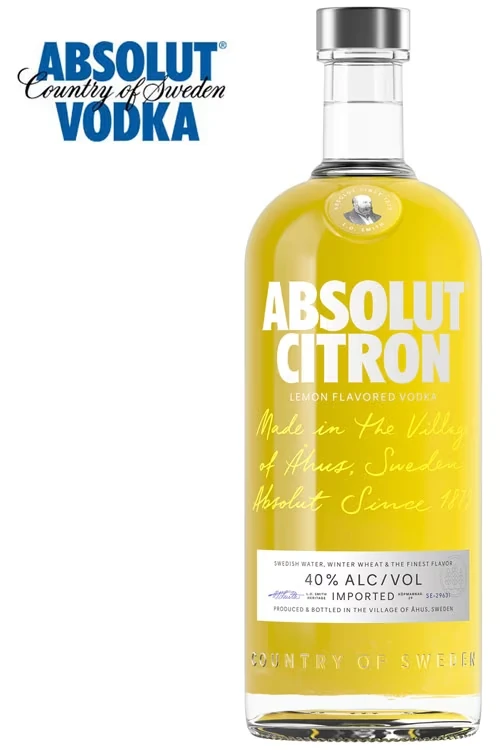 Absolut Citron Vodka - 1 Liter