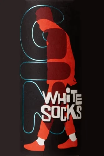 White Socks Dry Gin - Etikett