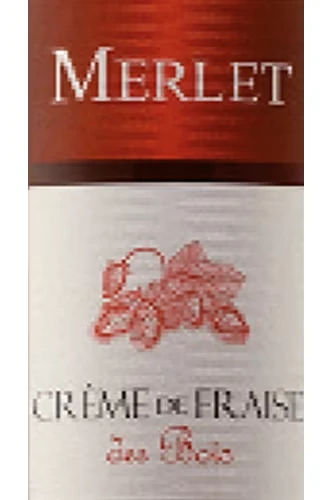 Merlet Creme de Fraise de Bois Etikett