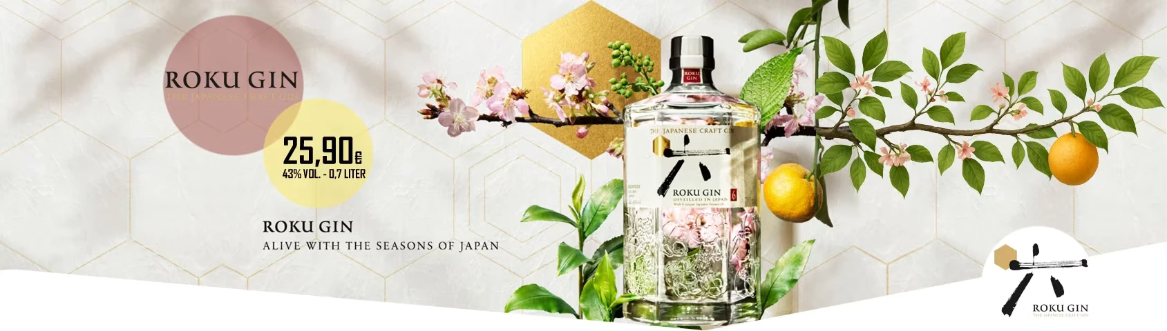Roku Gin Banner
