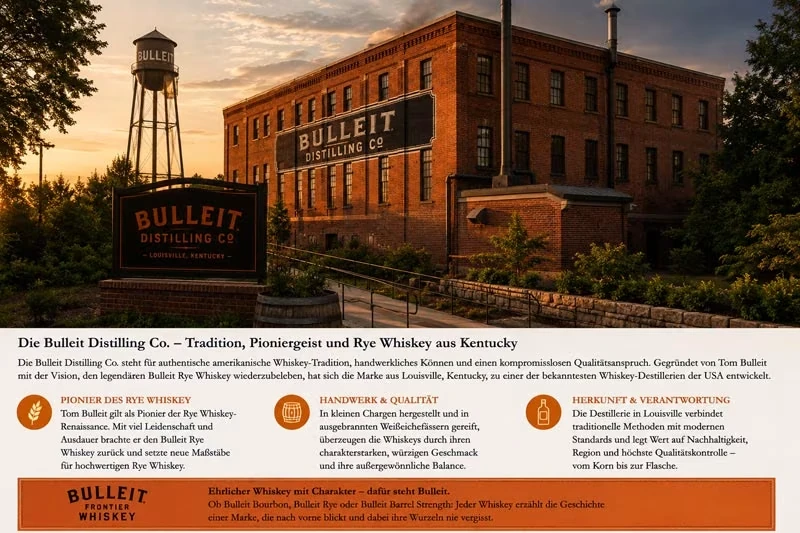 Bulleit Distilling Co. in Kentucky – Heimat von Bulleit Frontier Whiskey