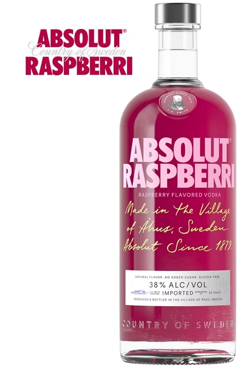 Absolut Raspberry Vodka - 1 Liter