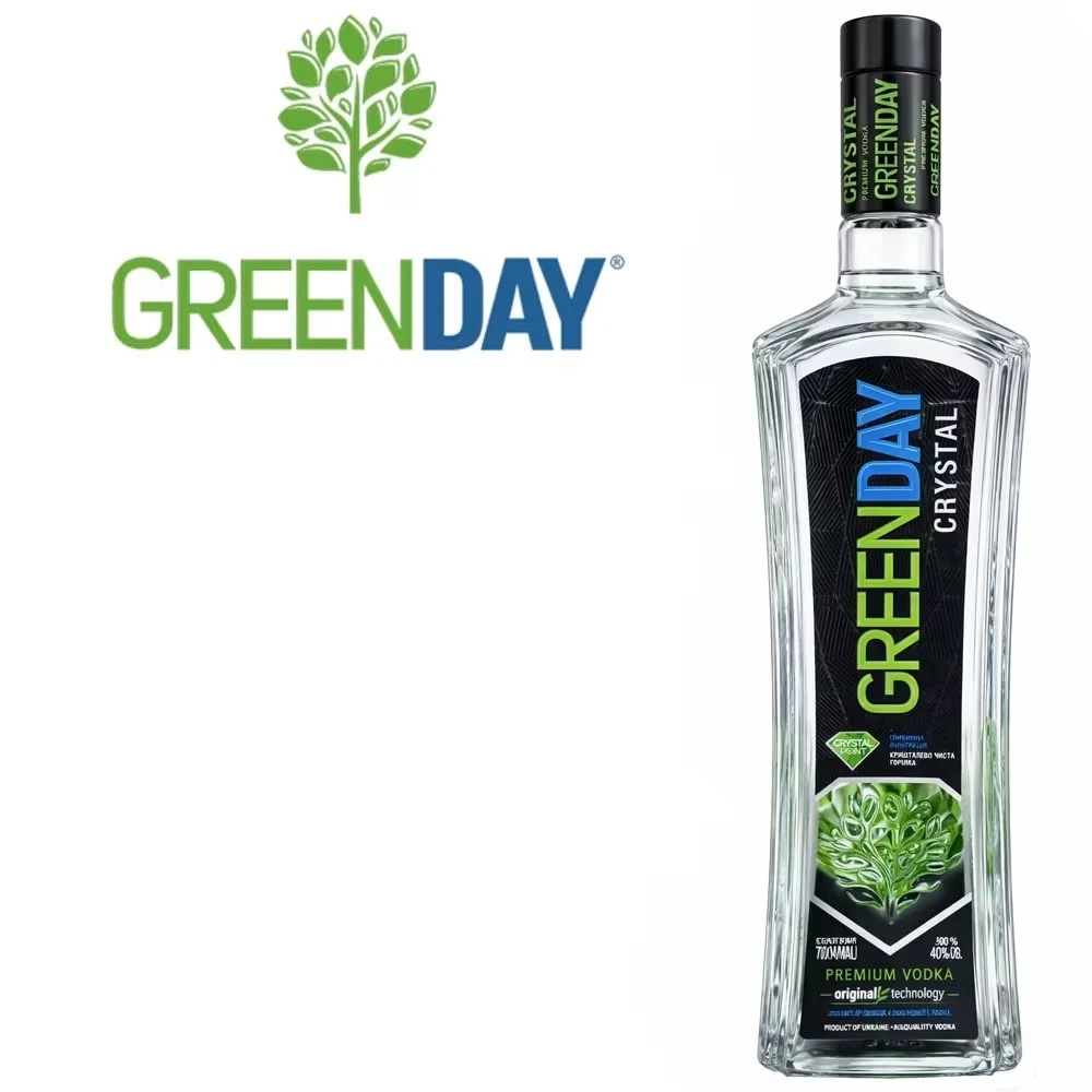 Green Day Crystal Vodka - 40% Vol. / 0,7 Liter