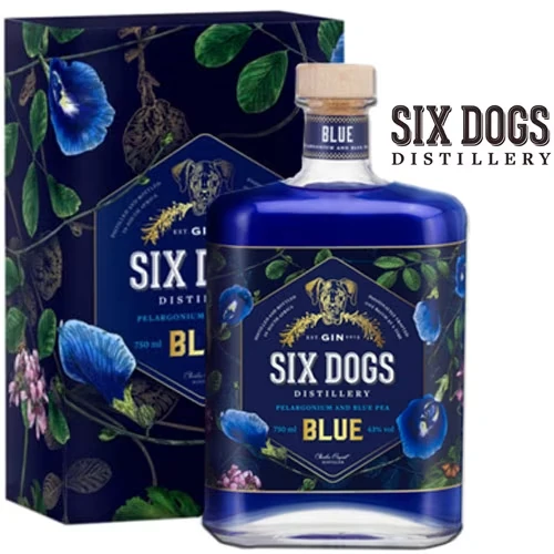 Six Dogs Blue Gin – blauer Gin mit Farbwechsel aus Südafrika