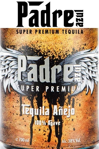 Padre Azul Anejo Tequila Etikett