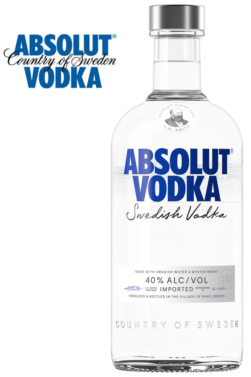 Absolut Blue 1 Liter Vodka - Neues Design