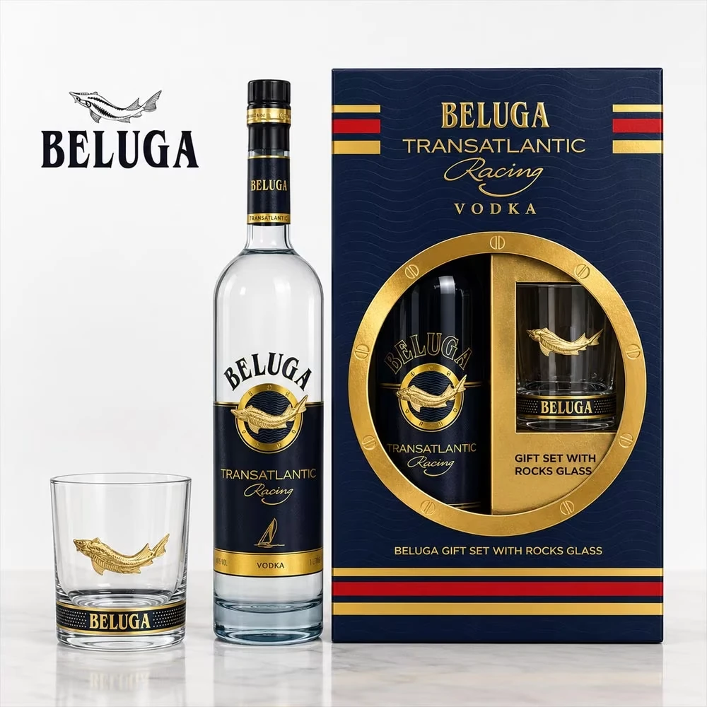 Beluga Transatlantic Vodka - Geschenkset