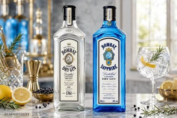 Bombay Dry Gin und Bombay Sapphire London Dry Gin