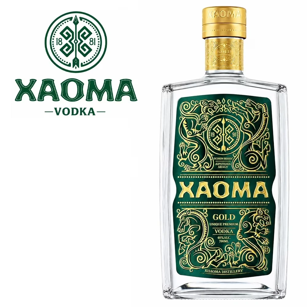 XAOMA Gold Premium Vodka aus Kasachstan – 40% Vol.