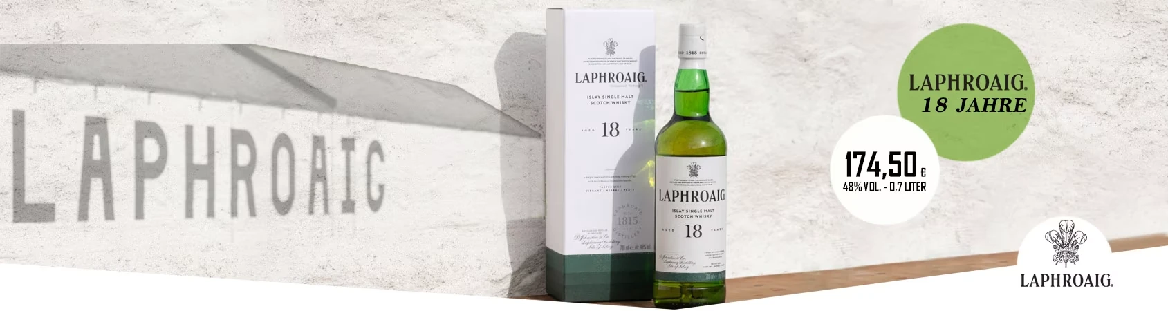 Laphroaig 18 Jahre Whisky Banner