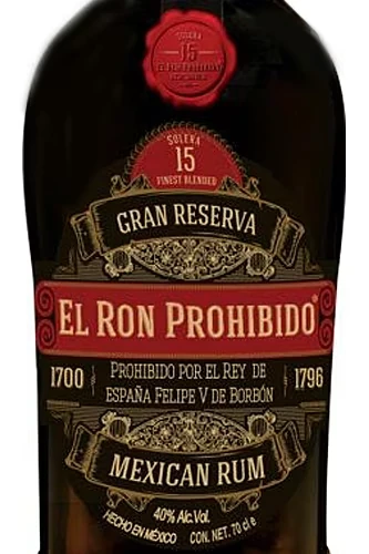 El Ron Prohibido 15 Jahre Rum