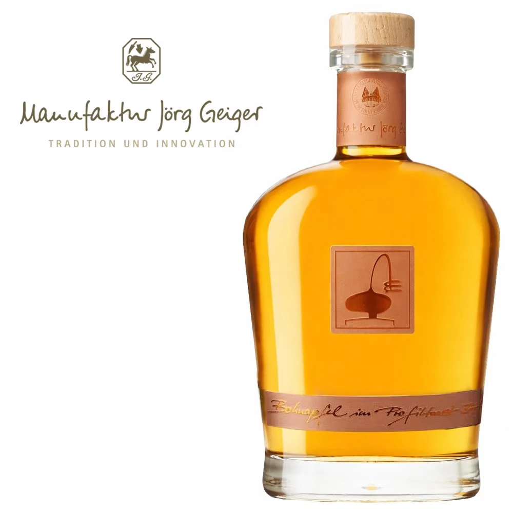Whisky, Flasche, Glasflasche, Altgold, Brennerei Jörg Geiger