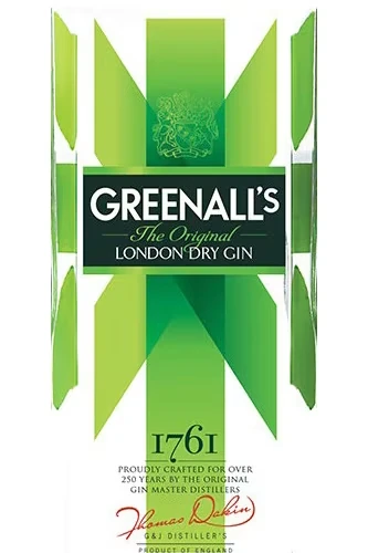 Greenall´s London Dry Gin Etikett