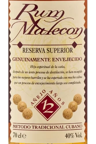 Malecon 12 Jahre Rum - 40% Vol.