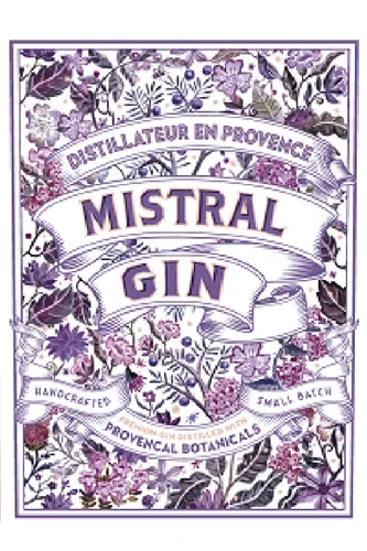 Mistral Pink Gin - Etikett