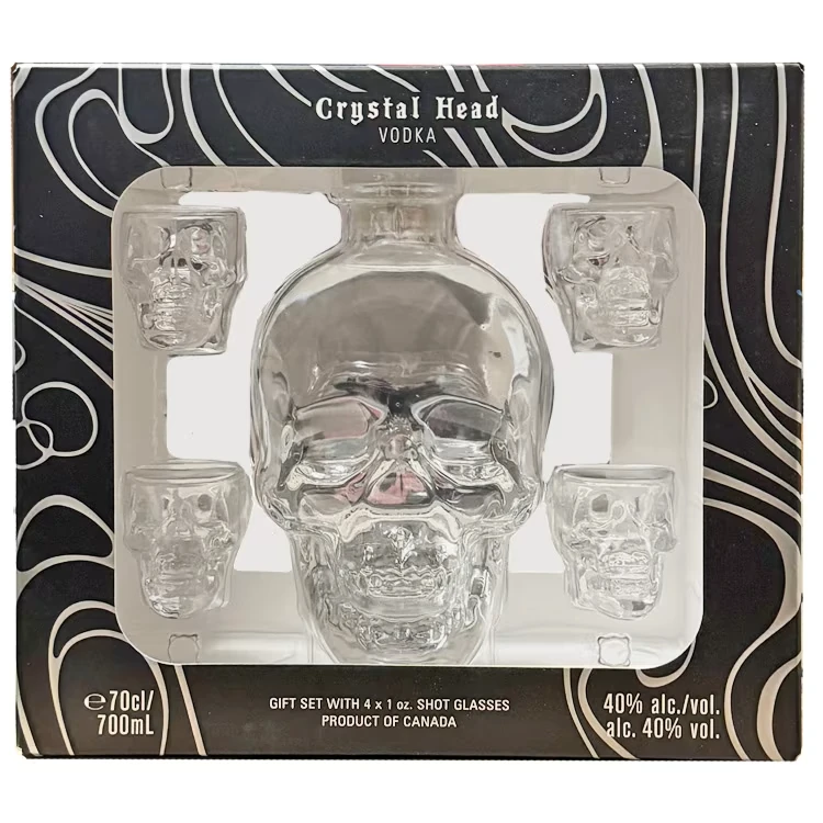 Crystal Head Geschenkset & 4 Gläser