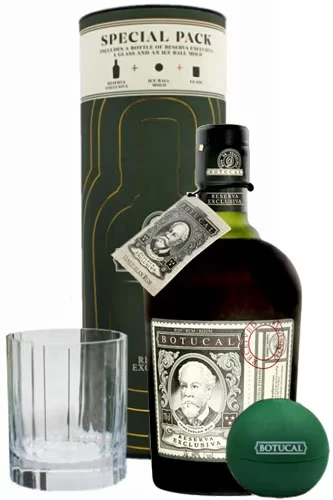 Botucal Reserva Exclusiva mit Glas & Eiswürfelform