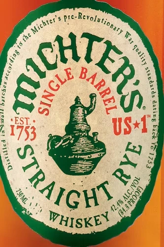 Michters US*1 Kentucky Straight Rye - Etikett