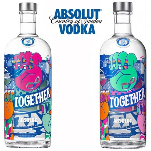 Absolut Together We Create Vodka Set - 2 x 1 Liter