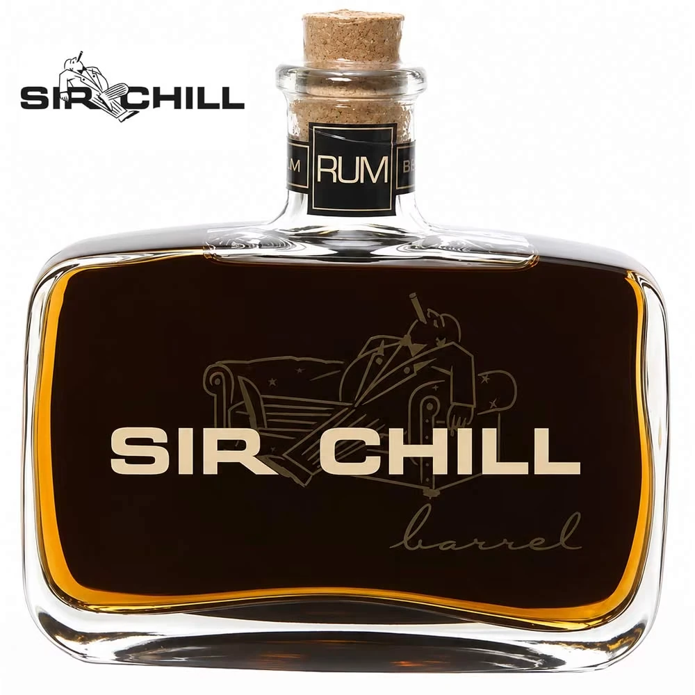 flasche, rum, barrel, glasflasche, sir chill